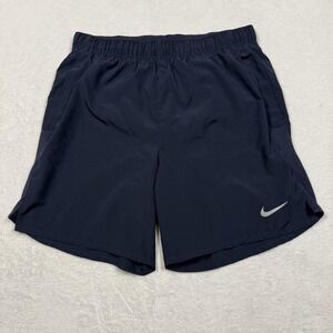 Nike Dri-Fit Shorts Mens Medium Navy Blue Athletic Running Gym Lightweight